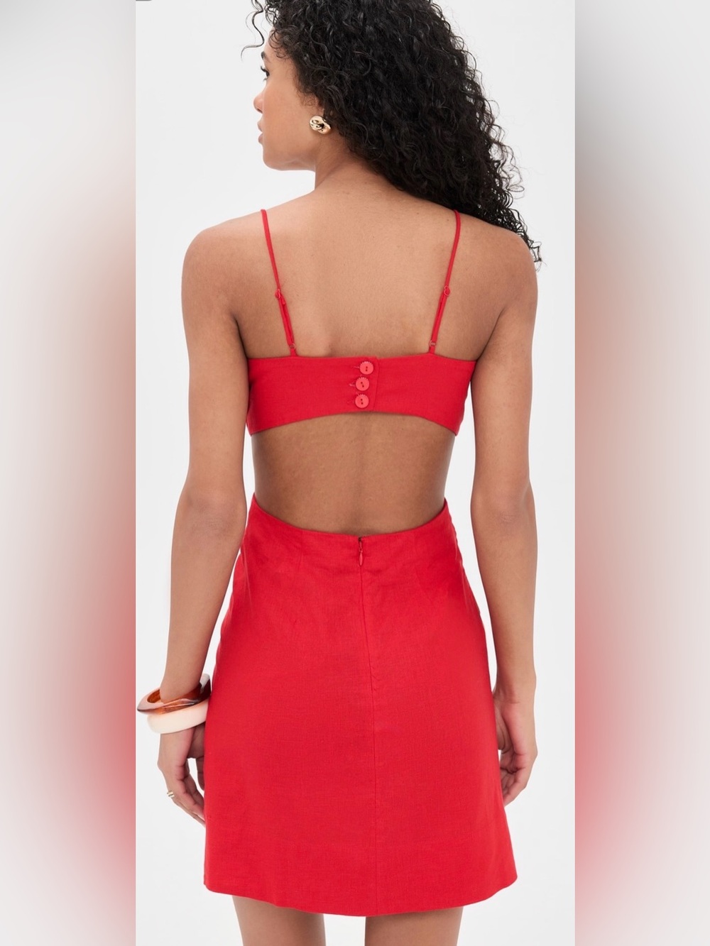 FARM Rio Red Flower Dress - Picture 6 of 9